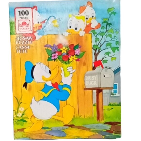Vintage 1983 Walt Disney Donald Duck Huey, Dewey & Louie Nephews Jigsaw Puzzle - Picture 1 of 4